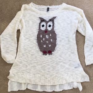 Cute owl light weight sweater